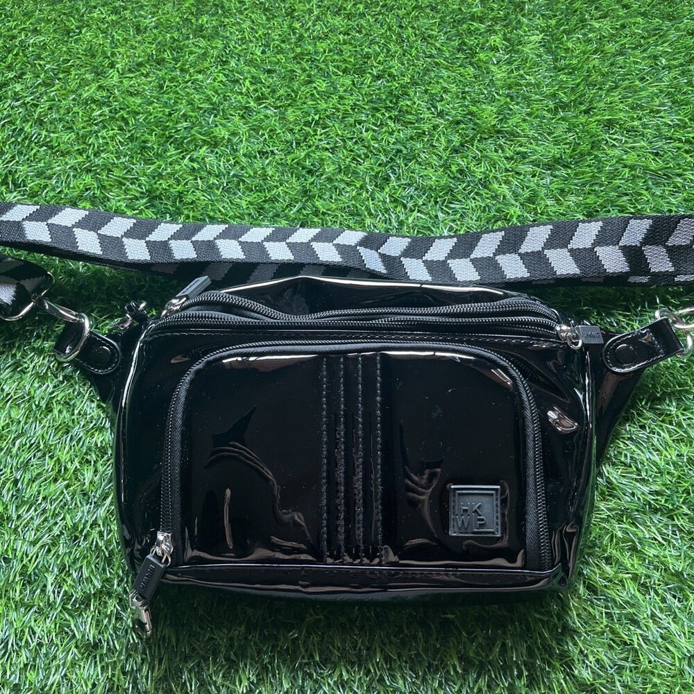 IHKWIP Confidence Anti Theft Sling Crossbody Black Patent